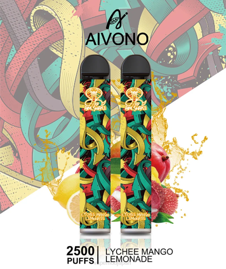 Vape ニコチン - ライチマンゴーレモネード Aivono AIM SNAKE 2500 2B8R308