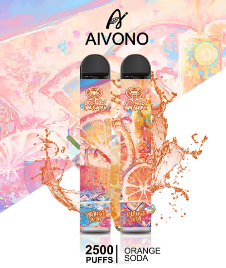 Vape ニコチン - オレンジソーダ Aivono AIM SNAKE 2500 2B8R314