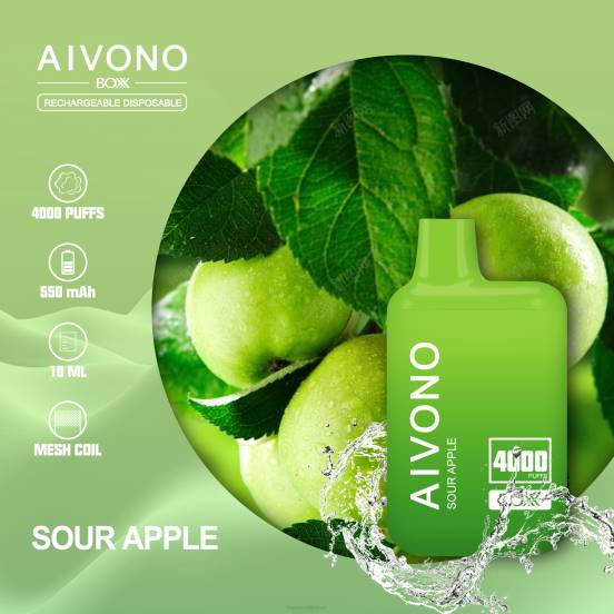 Vape Japan - 酸っぱいリンゴ Aivono AIM BOXX 4000 2B8R220