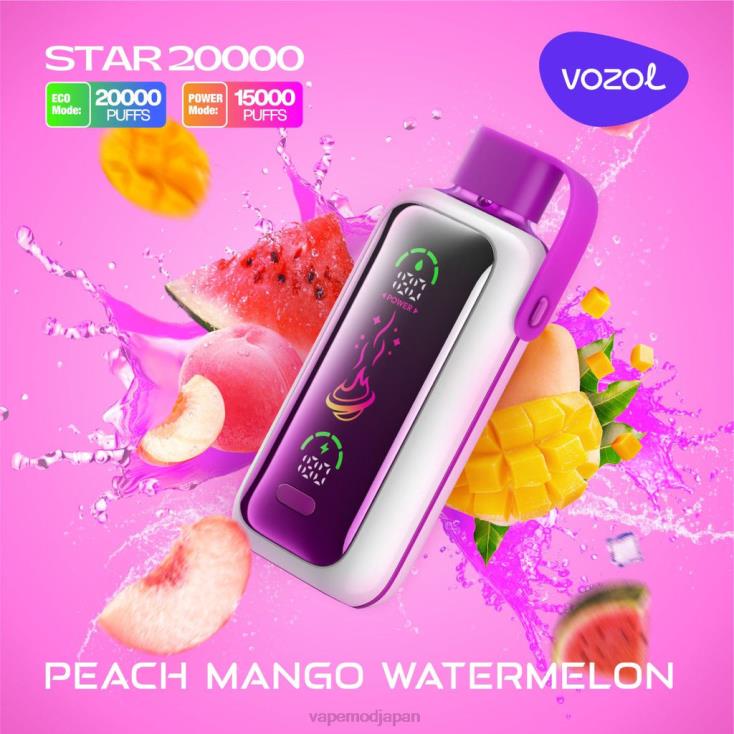 Vape Japan - ピーチ・マンゴー・スイカ VOZOL STAR 20000 682DX16
