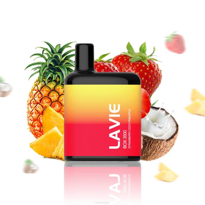 Vape おすすめ - ストロベリーココパイナップル T46B207 LAVIE BOX 3500パフ