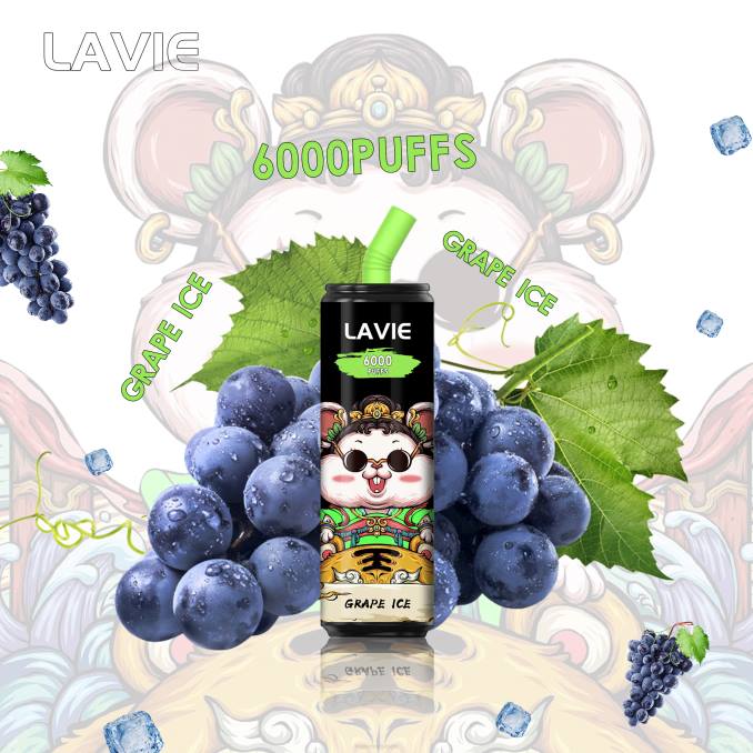 Vape ニコチン - ぶどう氷 T46B269 LAVIE Coke BAR 6000パフ