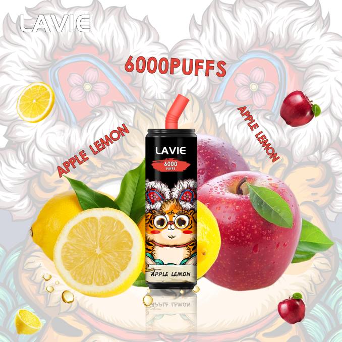 Vape ニコチン - アップルレモン T46B275 LAVIE Coke BAR 6000パフ