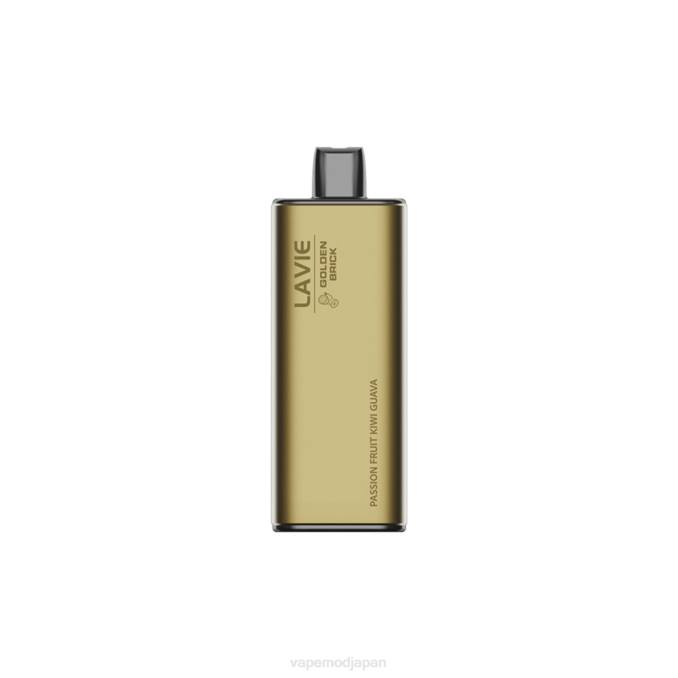 Vape おすすめ - パッションフルーツ キウイ グアバ T46B63 LAVIE GOLDEN BRICK 10000パフ