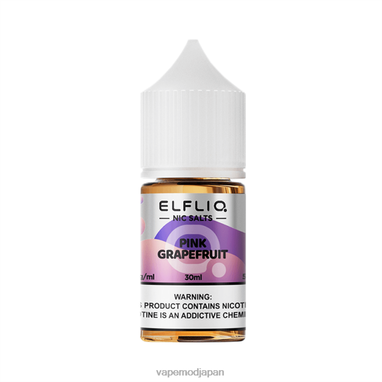 ピンクのグレープフルーツ HFF8Z24 ELFBAR ELFLIQ Nic Salt 30ml
