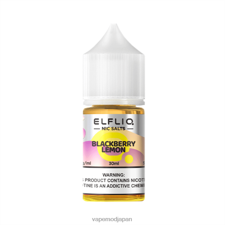 ブラックベリーレモン HFF8Z8 ELFBAR ELFLIQ Nic Salt 30ml