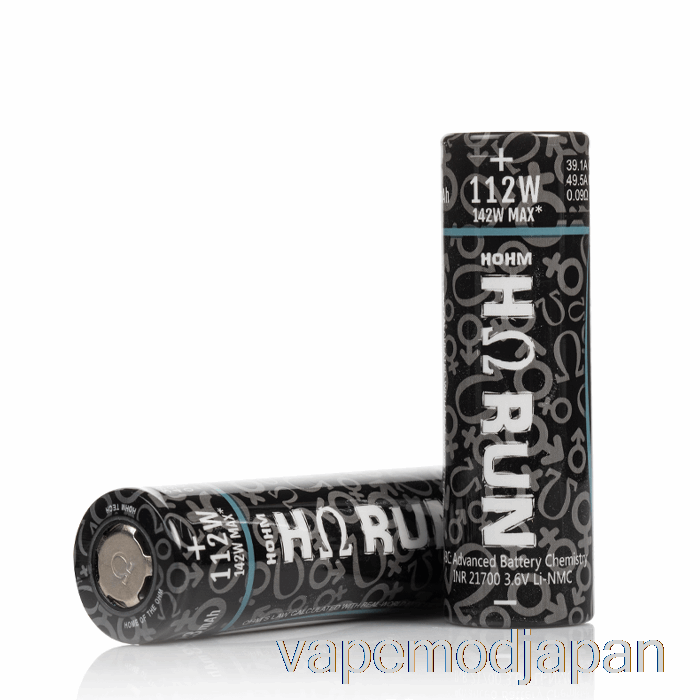 Vape Japan Hohm Tech Run 21700 3023mah 39.1a バッテリー 2 バッテリーパック