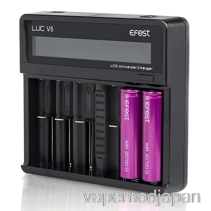 Vape Mod Efest Luc V6 6 ベイ Lcd ユニバーサル充電器