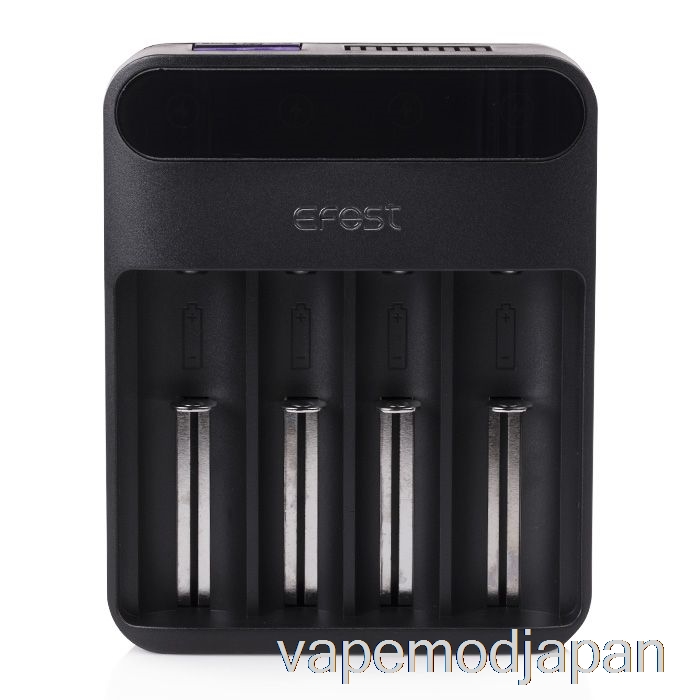 Vape Japan Efest Lush Q4 4ベイ インテリジェント LED バッテリー充電器