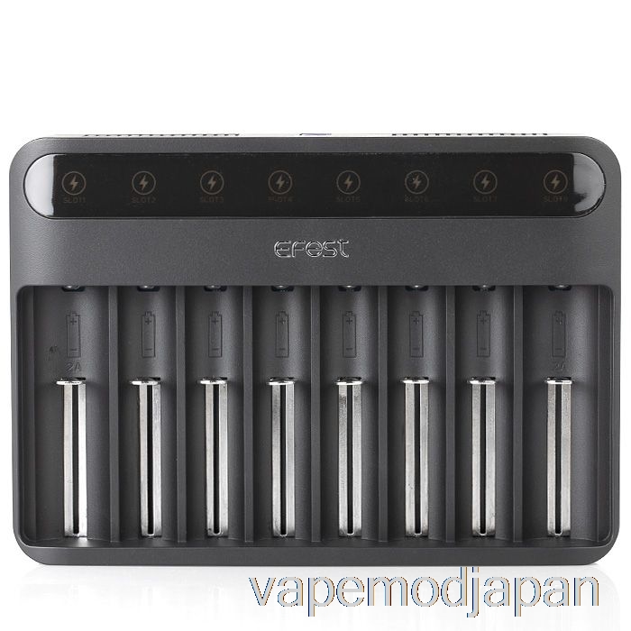 Vape Mod Efest Lush Q8 8 ベイ インテリジェント バッテリー充電器