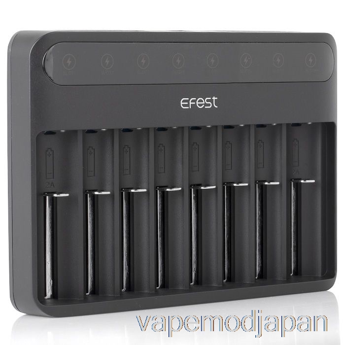 Vape Mod Efest Lush Q8 8 ベイ インテリジェント バッテリー充電器
