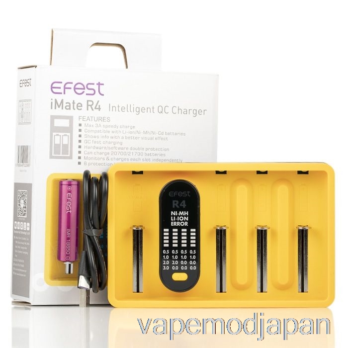 Vape Mod Efest Imate R4 インテリジェント QC 充電器