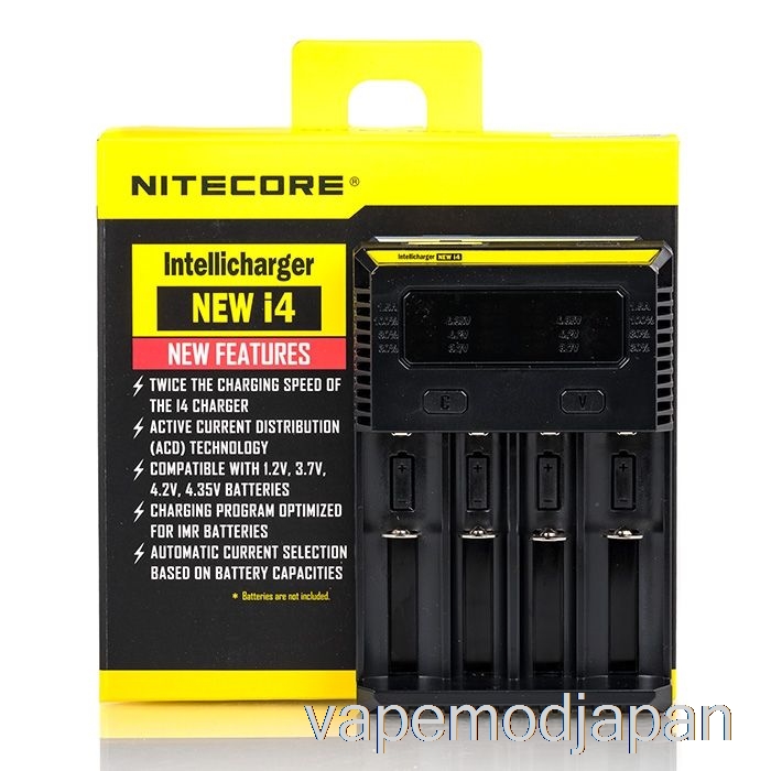 Vape Japan Nitecore I4 バッテリー充電器 V2 (4 ベイ)