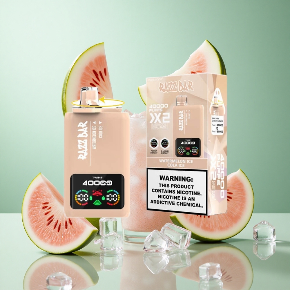 Razz Bar 40000 パフ ウォーターメロンアイス_コーラアイス 1.0オーム 2メッシュコイル