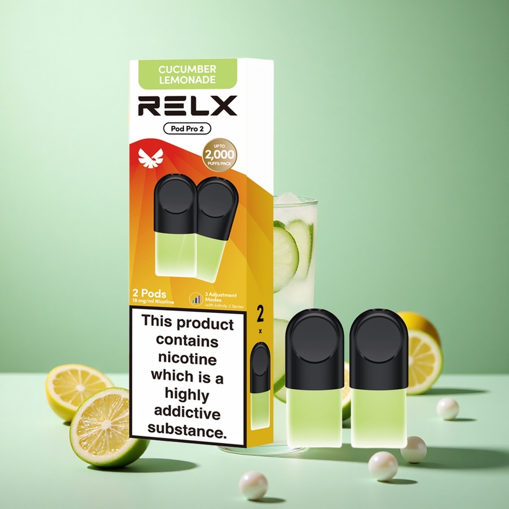 Relx Pod Pro 2 ベバレッジ-キュウリレモネード ニコチン含有量1.8%