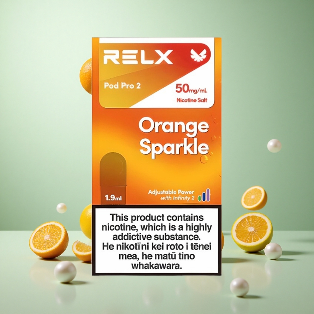 Relx Pod Pro 2 オレンジスパークル ニコチン含有量5％
